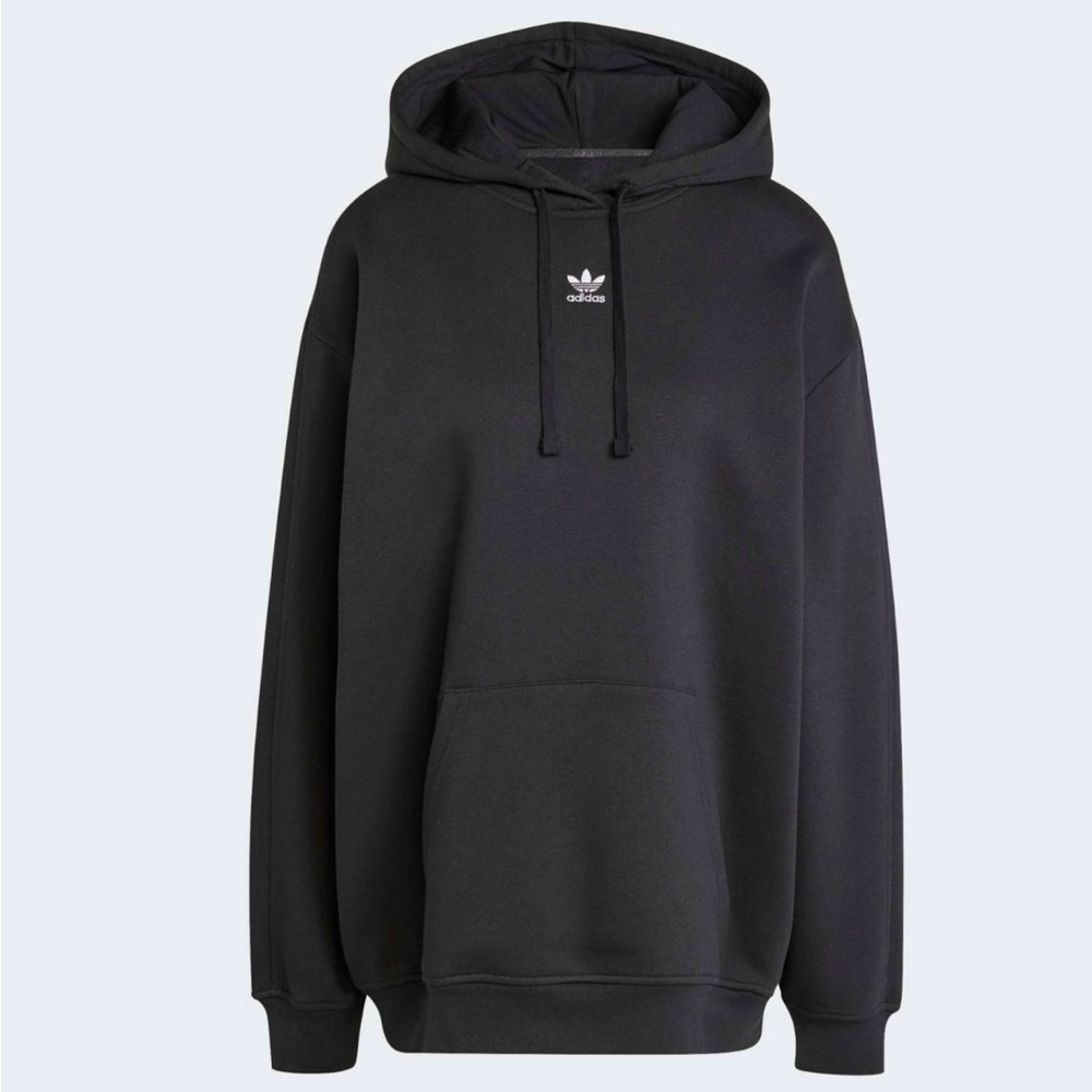 Adidas Originals Women's Essentials Oversized Fleece Hoodie - Black